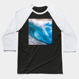 Crystal Clear Aqua Blue Ocean Water Baseball T-Shirt